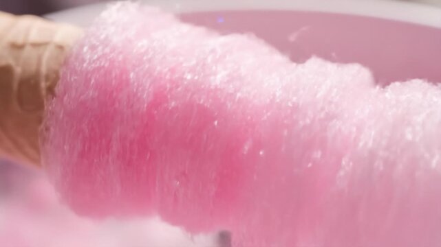Fairy floss spool macro with winding fibers and soft bloom