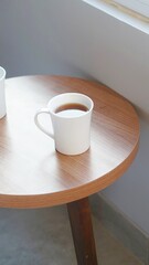 cup of tea on the table