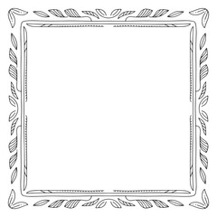 PrintA collection of elegant hand-drawn ink vintage frames with retro borders and ornamental sketch outlines. Designed in minimalist coquette style with stamp-like decorative details. Perfect for gree