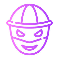robber gradient icon