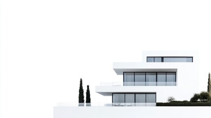 residential exterior facade options, cut out.