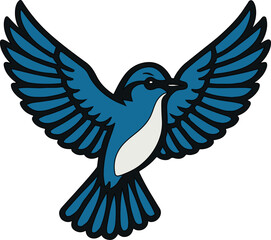 bird white dove flying design