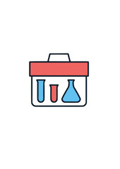Research briefcase related icon.ai