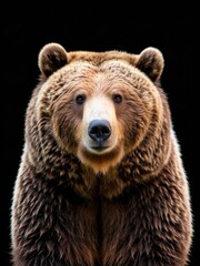 Majestic bear portrait outdoor wilderness animal photography natural habitat close-up view wild concept