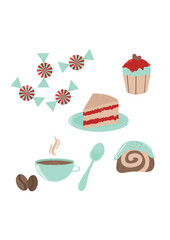 Coffee Break Icons - Sweet Treats.ai