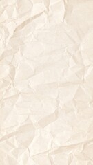 Obraz premium Beige Crumpled Paper Texture Close Up Background for Design with Vintage Aesthetic