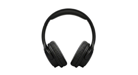 Fototapeta premium Black over-ear headphones for listening to music isolated PNG with Transparent Background