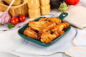 Grilled spicy chili chicken wings