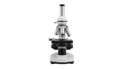 Microscope for science and education isolated PNG with Transparent Background