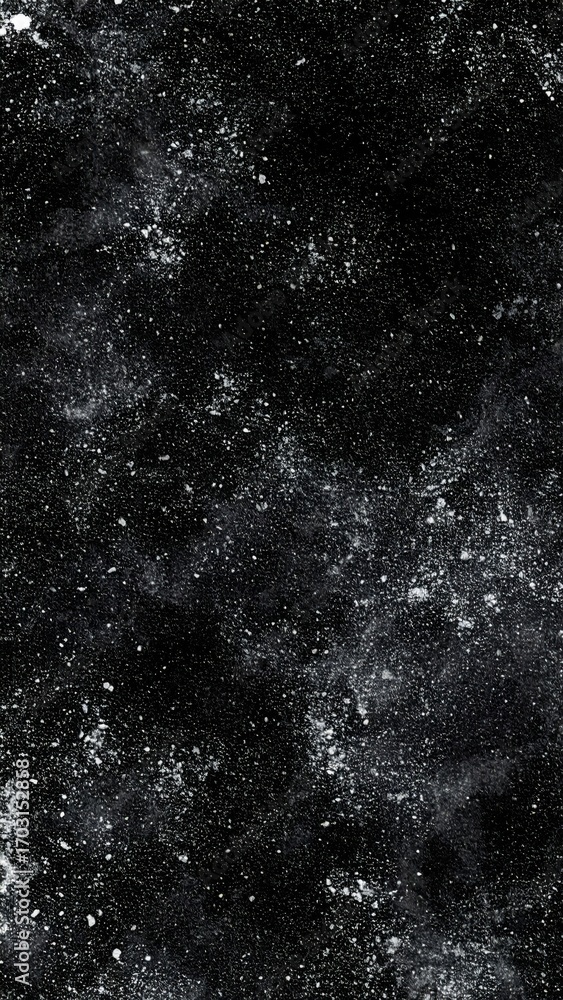 Wall mural dense field of white stars against a deep black sky in deep space galaxy