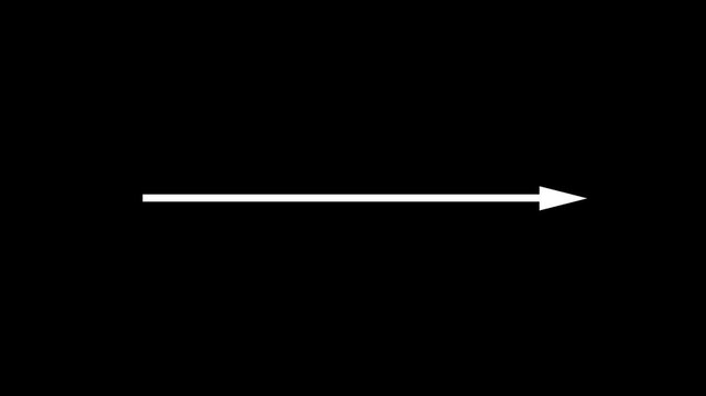 red arrow horizontal growth extension line, right vignetting down ink round scribble target crayons rough stroke