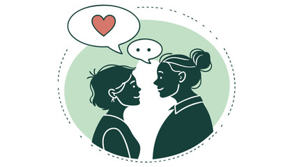 Two Women Sharing Thoughts and Feelings in a Loving Conversation