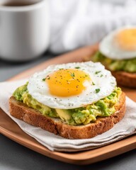 avocado toast with egg