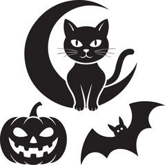 Halloween Cat Moon