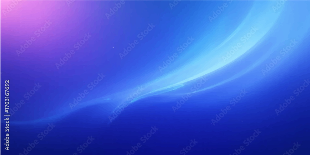 Poster abstract blue background with flowing waves and dynamic light effects