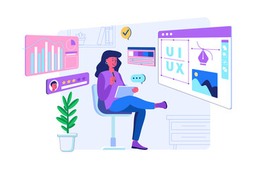 Professional business icon set in modern flat style. Includes finance, marketing, communication, teamwork, growth, analytics, and office icons. Perfect for presentations, websites, apps, and corporate