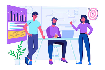 Professional business icon set in modern flat style. Includes finance, marketing, communication, teamwork, growth, analytics, and office icons. Perfect for presentations, websites, apps, and corporate