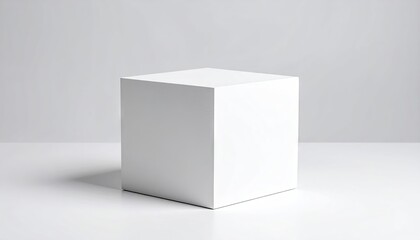White Square Box on White Surface