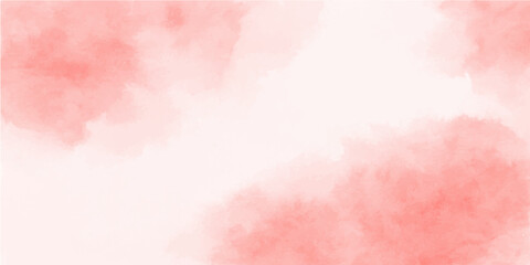 Pink abstract watercolour background with soft clouds and pastel sky texture