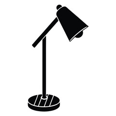 wooden log lamp vector icon