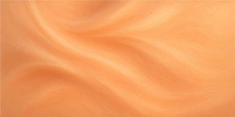 Orange silk fabric background with smooth flowing satin texture and elegant wave pattern