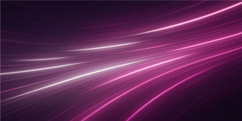 Fototapeta premium Abstract purple background with stars and flowing light effects