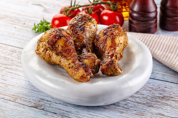 Baked chicken drumsticks with spices