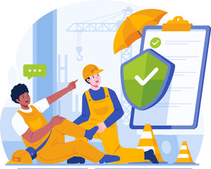 Insurance illustration pack in modern flat style. Includes health, car, home, travel, life, and financial protection concepts. Perfect for websites, apps, presentations, infographics, and corporate pr