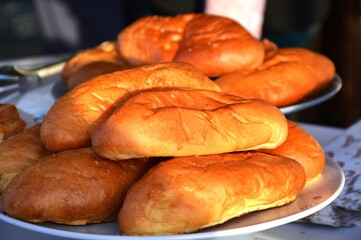 fresh baked croissants