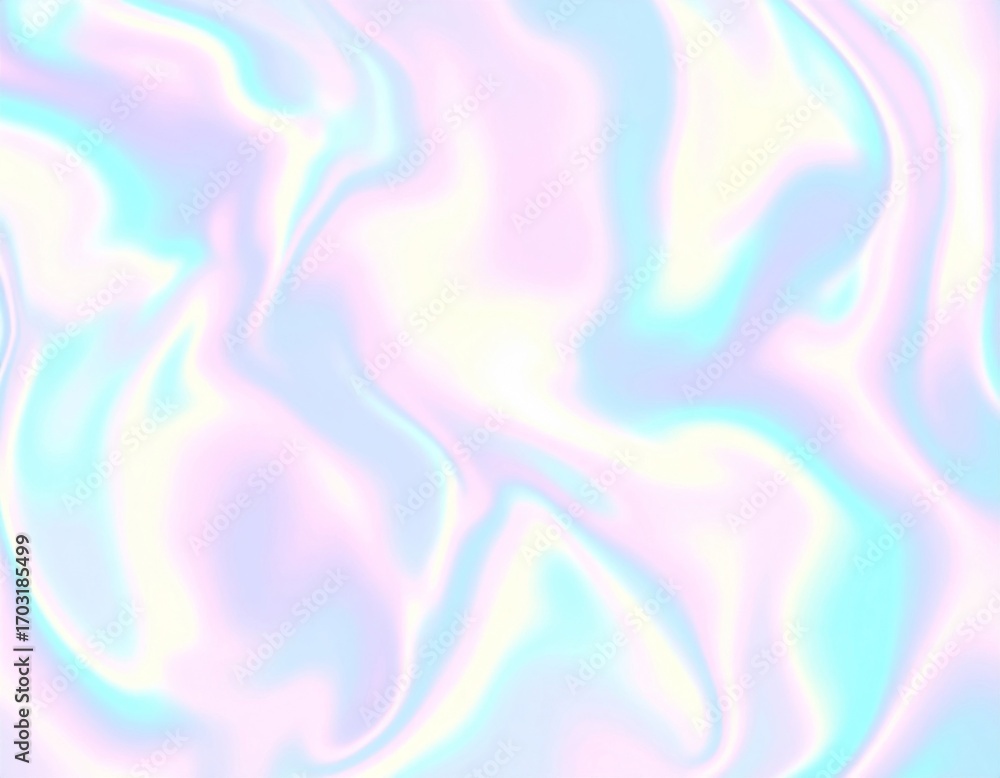 Poster iridescent holographic abstract background with pastel gradients and smooth texture