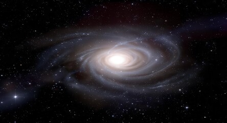 Naklejka premium Spiral Galaxy in Deep Space.