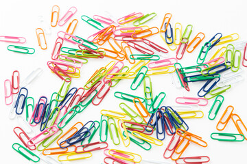 カラークリップ　白バック