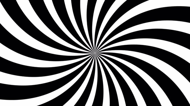 Black and White Swirl Optical Illusion