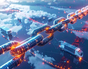 Global Logistics Network Digital Chain Visualization