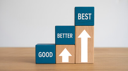 Striving for excellence from good to better to best business goal