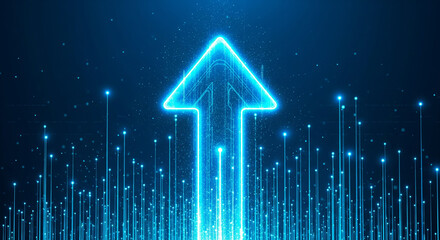 Digital Upward Arrow