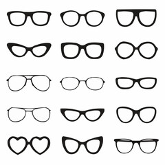 glasses isolated on white