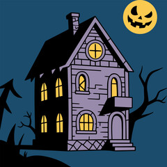 Halloween Haunted House Social Distancing Shop Event Rules Poster Signage Party Scary Spooky Pumpkin