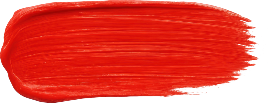 Paint smear red transparent background