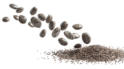 flying chia seed isolated on transparent background Remove png,