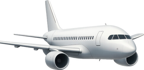 Obraz premium Airplane 3d transparent background
