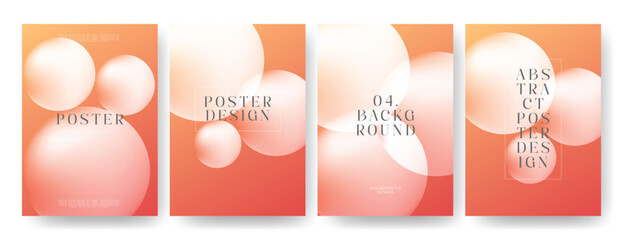 Modern gradient liquid glass poster background set. Cover template with perspective geometric prism shape. Ideal design for social media, cover, banner, wallpaper, promotion, ads