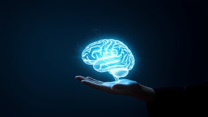 Innovative neural technology digital realm 3d visualization futuristic environment close-up perspective mind mapping concept