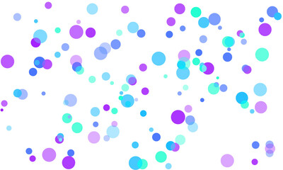 Abstract Background with Colorful Circles on White Backdrop Design Element