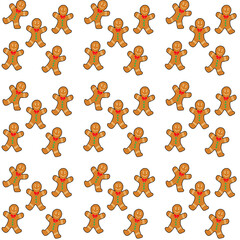 seamless pattern with funny cartoon animals