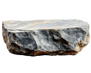 Horizontal gray slab stone displays rough texture and pattern 