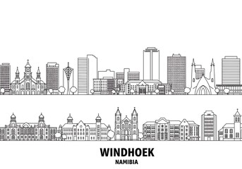 Fototapeta premium Windhoek's Linear Embrace