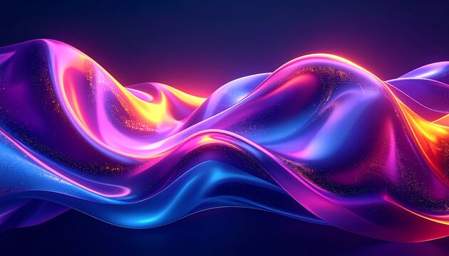 Abstract wavy colorful shapes (1)