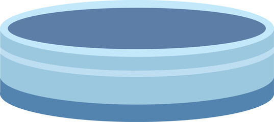 Plastic big circle bowl isolated design