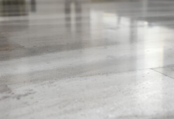 Reflective Polished Concrete Floor Texture